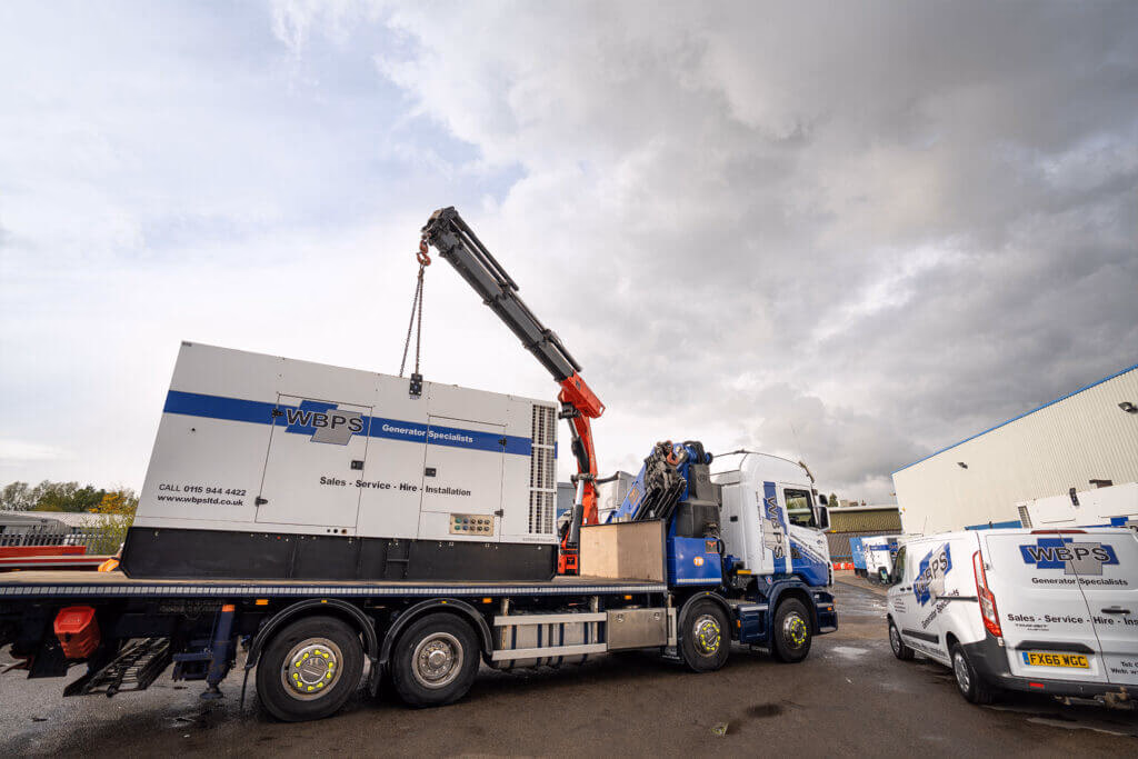 WB Power Services trucks at their Chorley depot